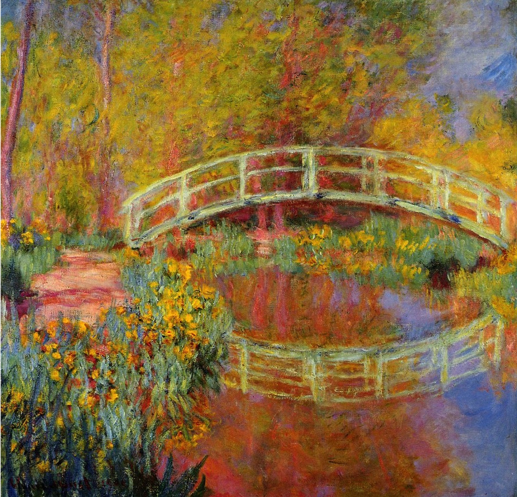 The Japanese Bridge at Giverny. Claude Monet, 1896.