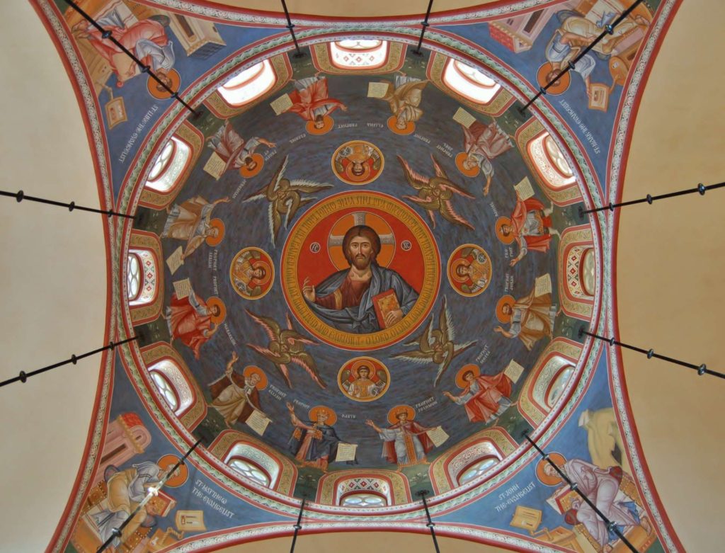 Dome at Holy Ascension in Mount Pleasant, SC. Artists: . Vladimir Grygorenko and Dmitri Shkolnik