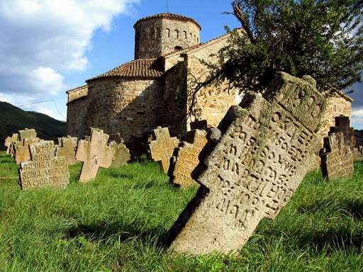 Grave crosses at Petrova Crkva, Serbia