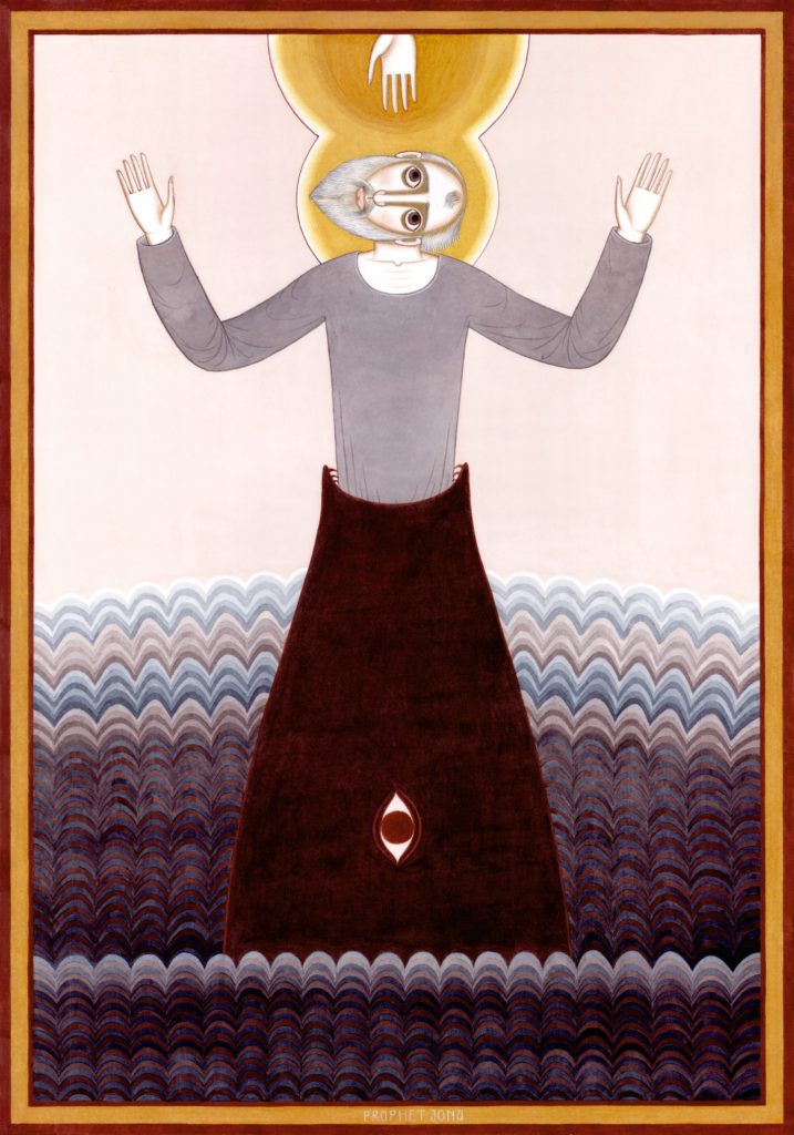 Nikola Sarić - Jonah. From the Witness cycle. 100×70 cm, water colour on paper.
