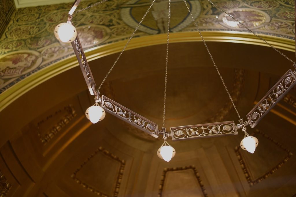 1.The newly installed choros of the Russian Orthodox Cathedral of the Dormition, London, designed by Aidan Hart.