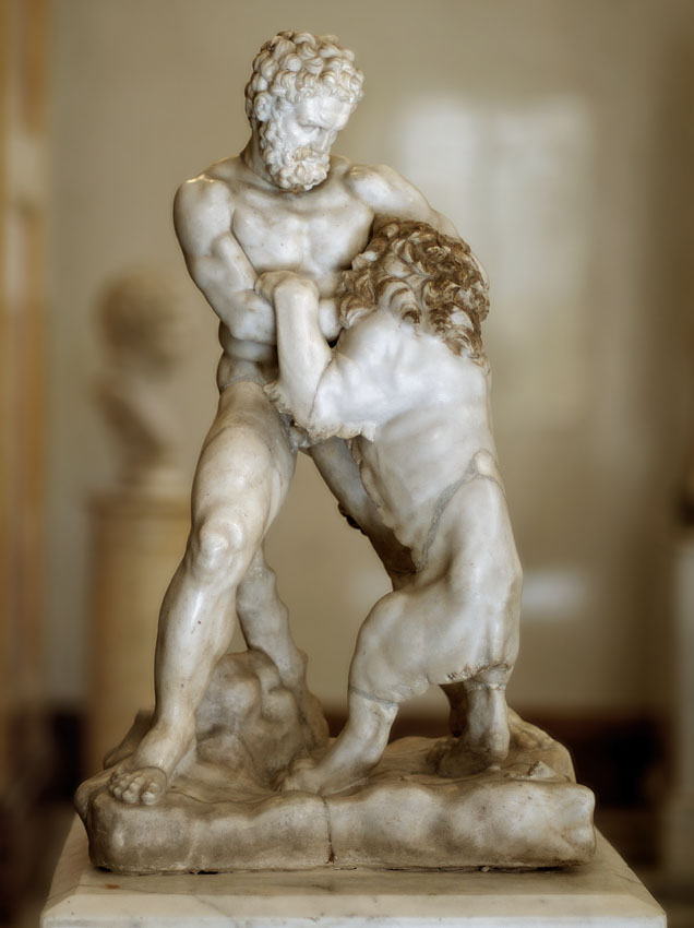 Saint-Petersburg, The State Hermitage Museum. Herakles struggling with the Nemean lion.