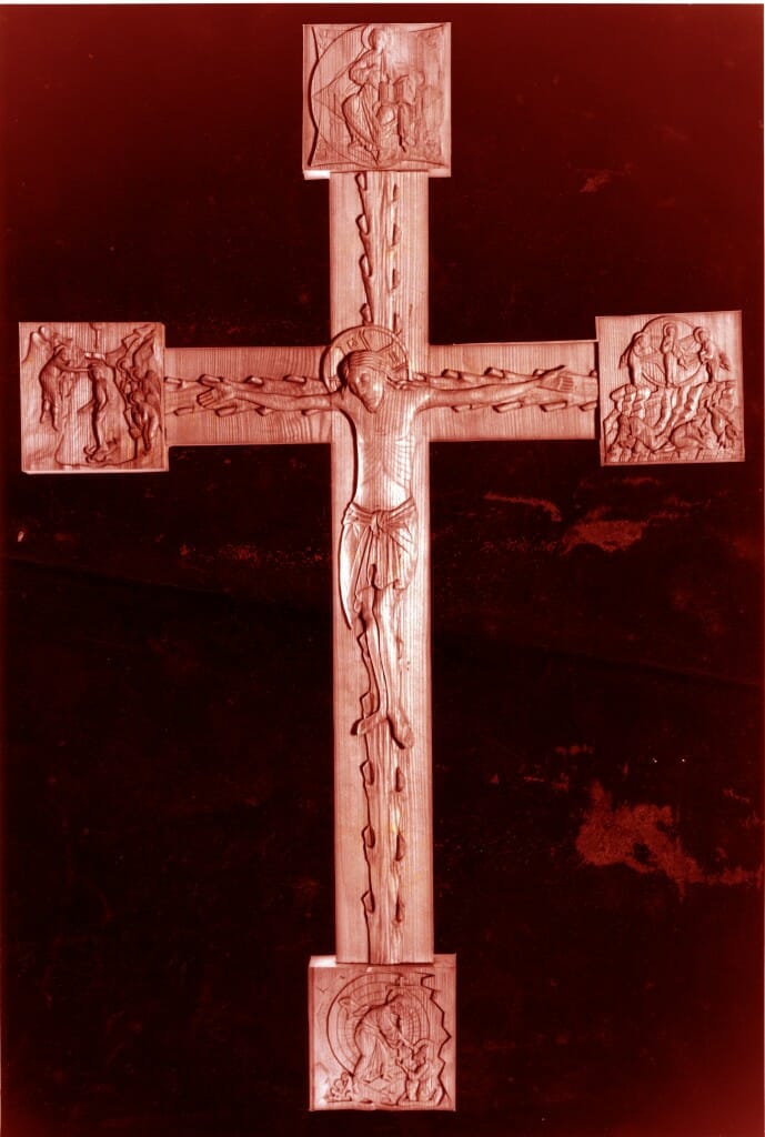 Romanesque cross by Aidan Hart