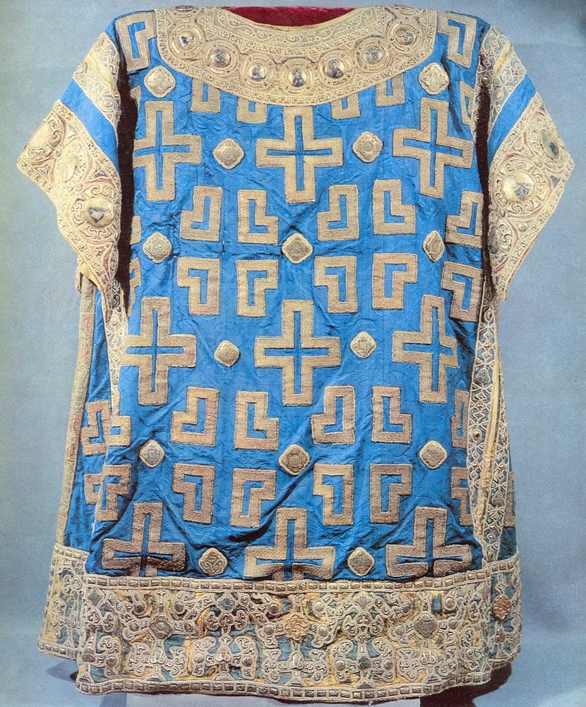 Sakkos of Metropolitan Alexei, 1364, Byzantine fabric