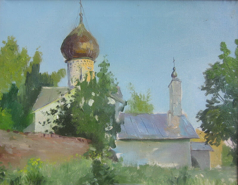 The tradition of Russian Impressionism continues to this day. This painting, was done recently by A. Osipov, a student at the Repin Institute in Russia.