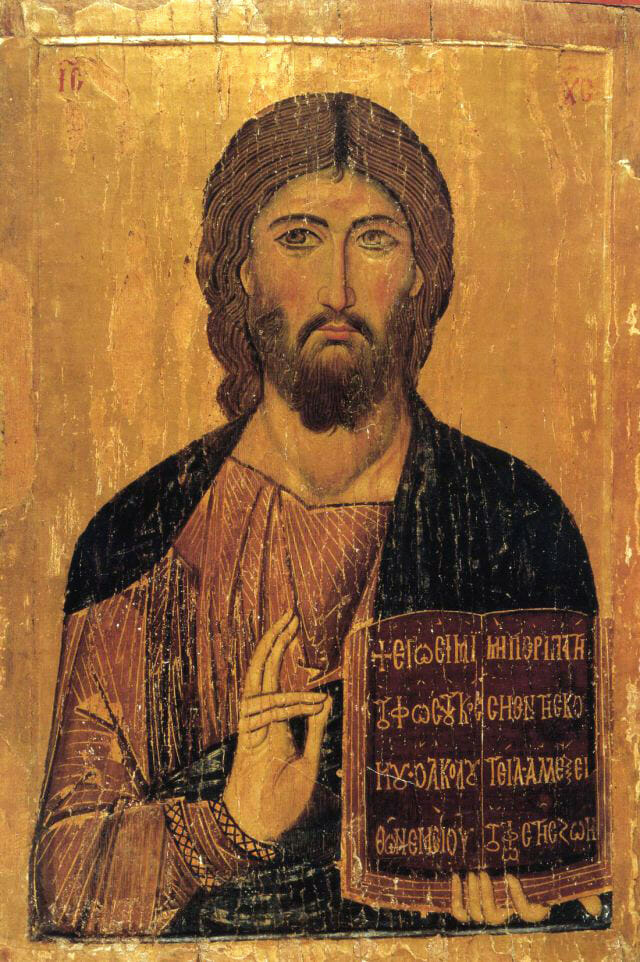 Christ Pantocrator, icon from Daphni, c. 1100