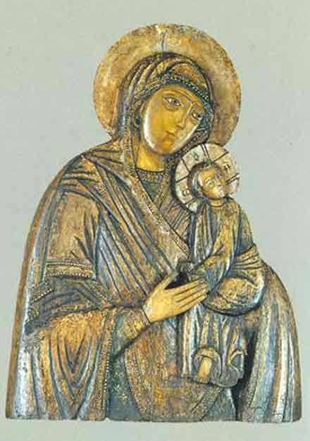 Later high relief icon from Moscow.  Date?  