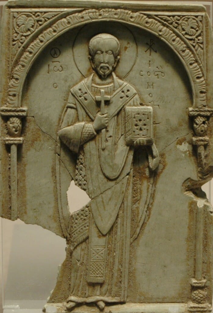 Steatite Icon of St-John Chrysostom from the Louvre