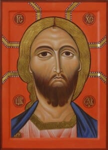 Icon of Christ with the Golden Hair. 