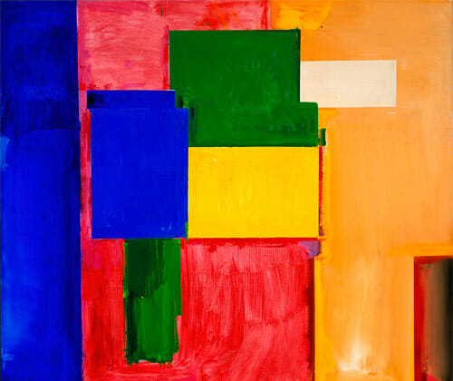 To Miz - Pax Vobiscum 1964. Oil on canvas 77 3/8 x 83 3/8 inches (196.5 x 212.4 cm) Collection Modern Art Museum of Forth Worth, Museum purchase