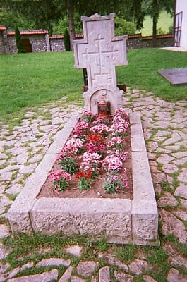Tomb of Saint Justin Popovich, Monastery of Chelije Valjevo, Serbia