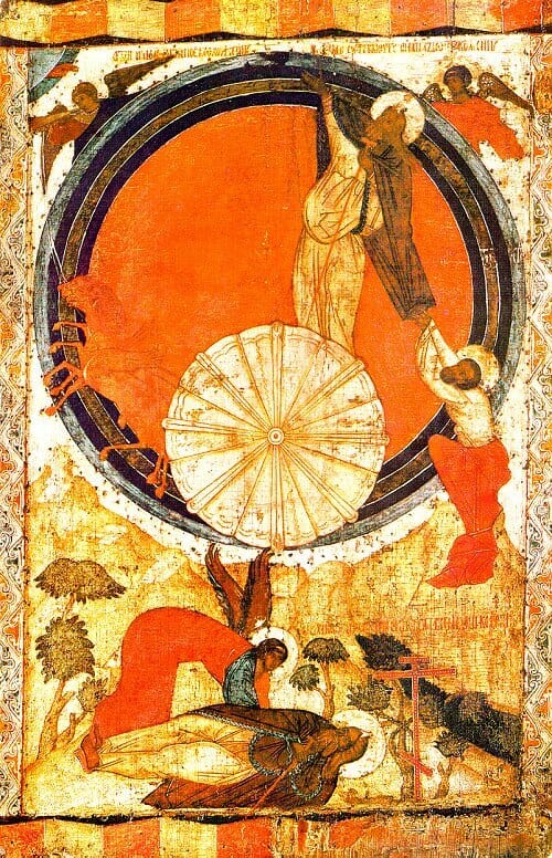 16 ICON THE FIERY ASCENSION OF ELIJAH THE PROPHET
