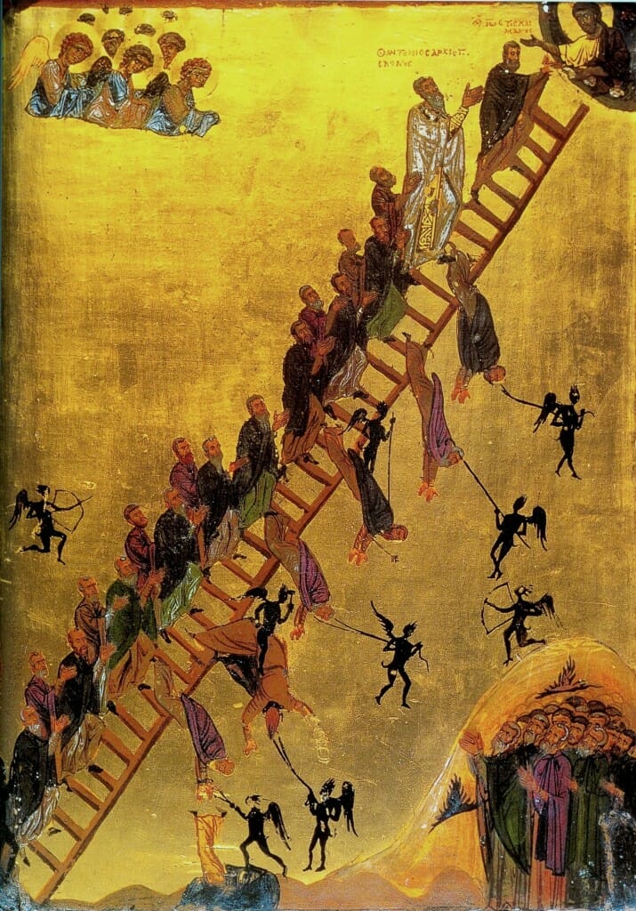 The Ladder of Divine Ascent. 12th century. Saint Catherine's Monastery, Sinai.