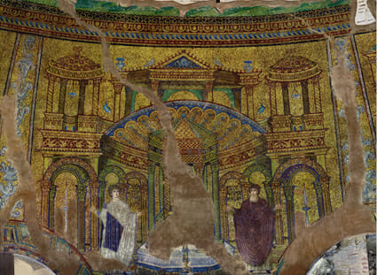 31 Rotunda, Thessaloniki, mosaic c.  ciborium copy