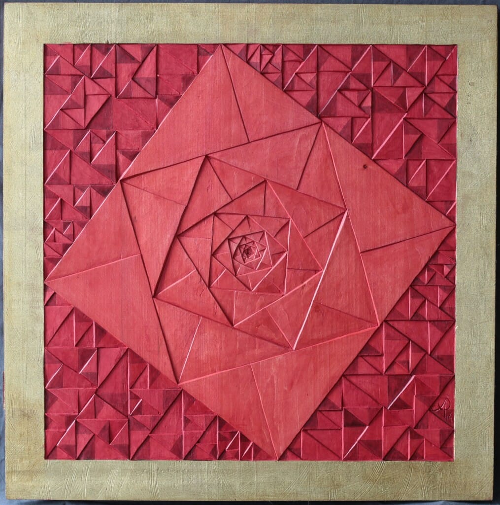Azbuhanov. Rose Pythagoras. 2013. 55cm x 55cm