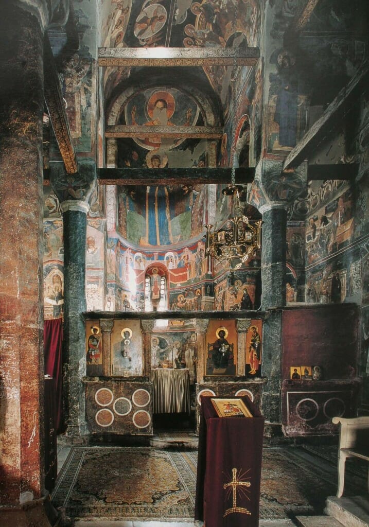 Serbian church interior