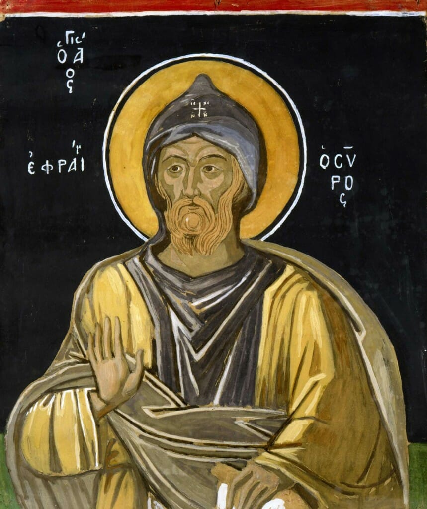 Saint Ephraim, copy from a mural by Theophanes at the monastery of Great Lavra on Mount Athos