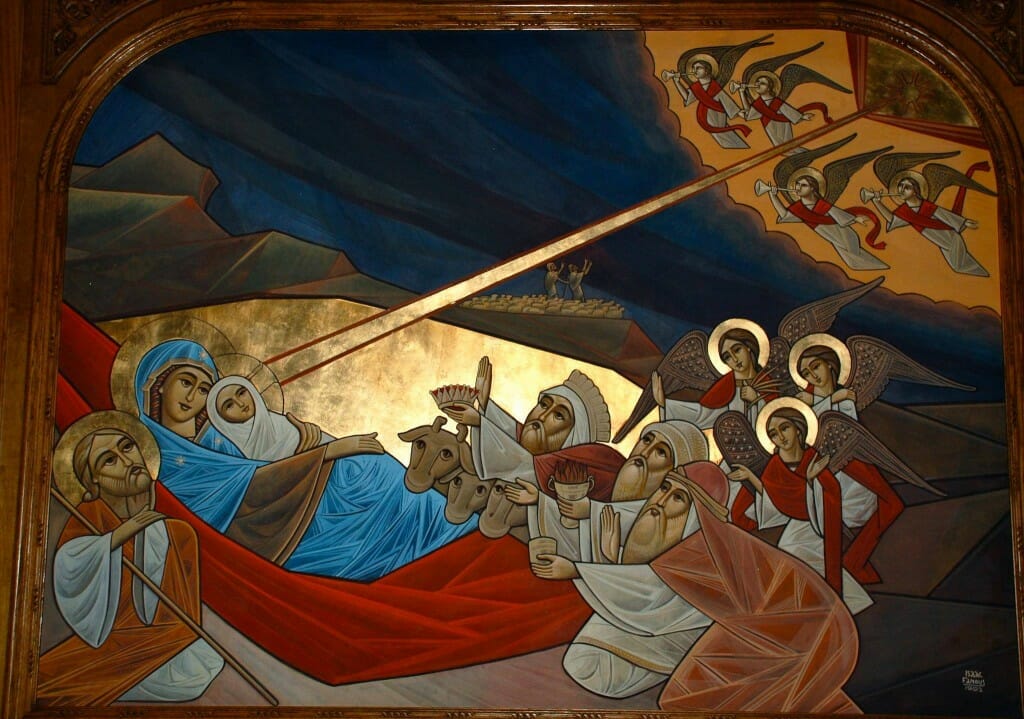 Nativity, Isaac Fanous 1991, Holy Virgin Coptic Church, Los Angeles, CA