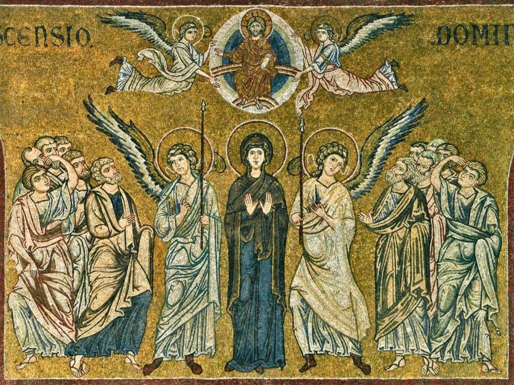 Ascension mosaic from Monreale, Sicily. 12th century.