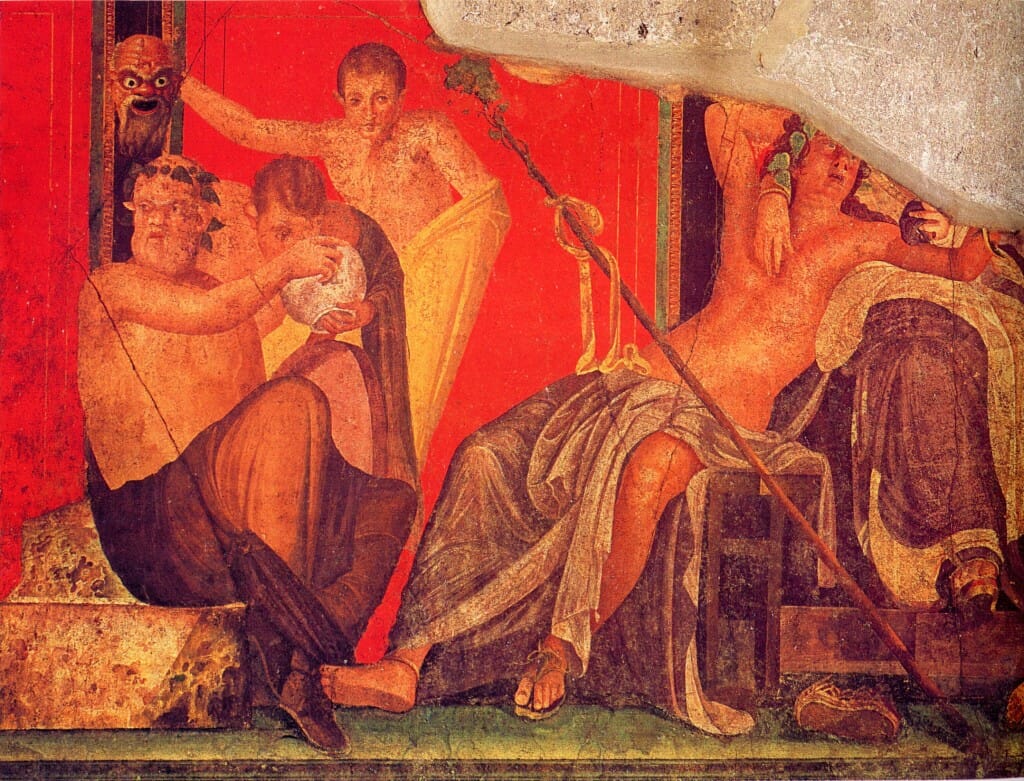 Dionysiac frieze, Villa of the Mysteries, Pompeii.