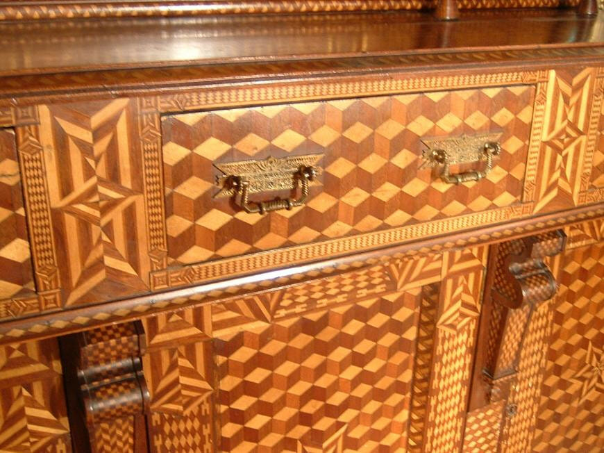 Inlaid sideboard, American, 19th century