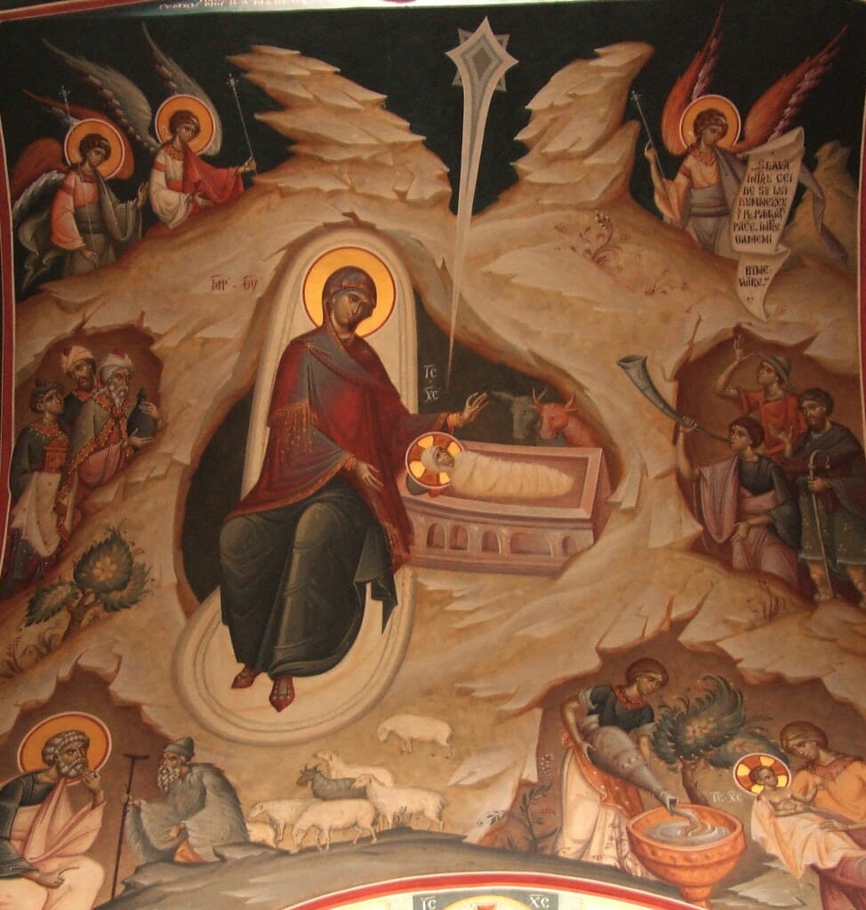 Nativity, Contemporary icon by Gabriel Toma Chituc.