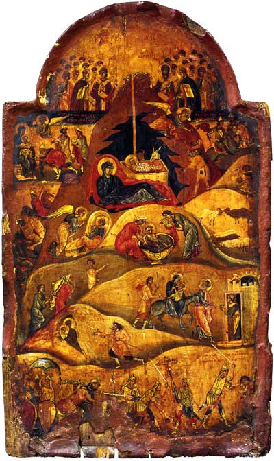 The Nativity, The Holy Monastery of Saint Catherine, Sinai, 11th cent. 36.3 × 21.6 × 1.6 cm. 
