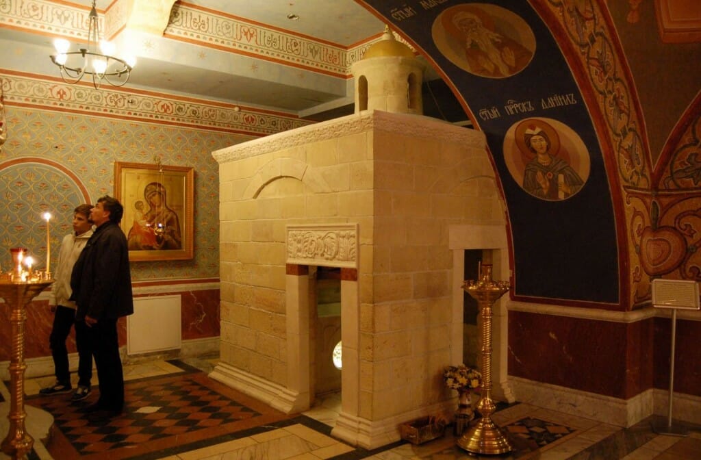 A replica of the Tomb of Mary.