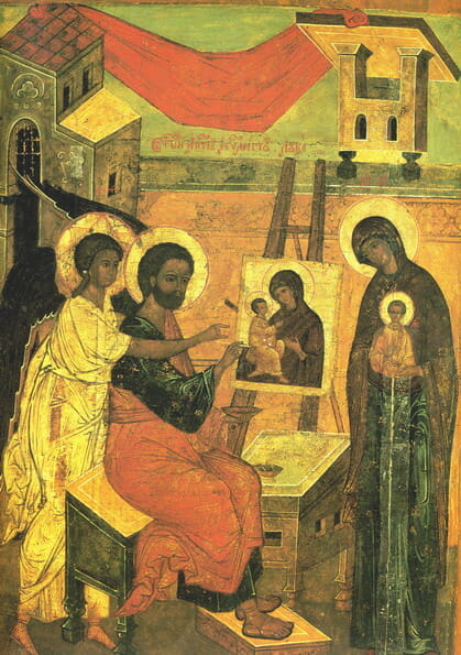 St-Luke painting the Theotokos