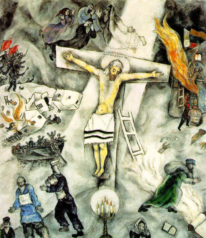 "White Crucifixion" by Marc Chagal, 1938.