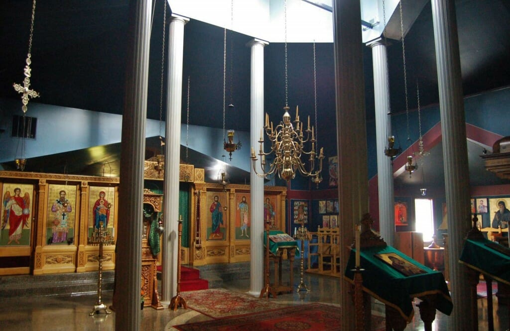 The existing chapel, interior.