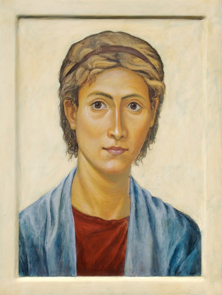  Portrait, by the author. Egg tempera.