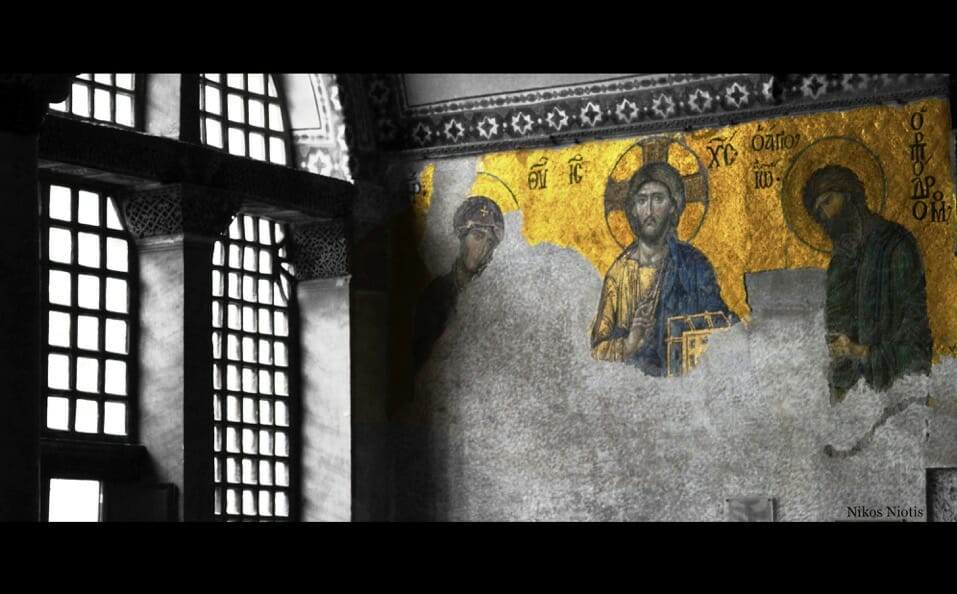 25. Agia Sophia mosaics in situ