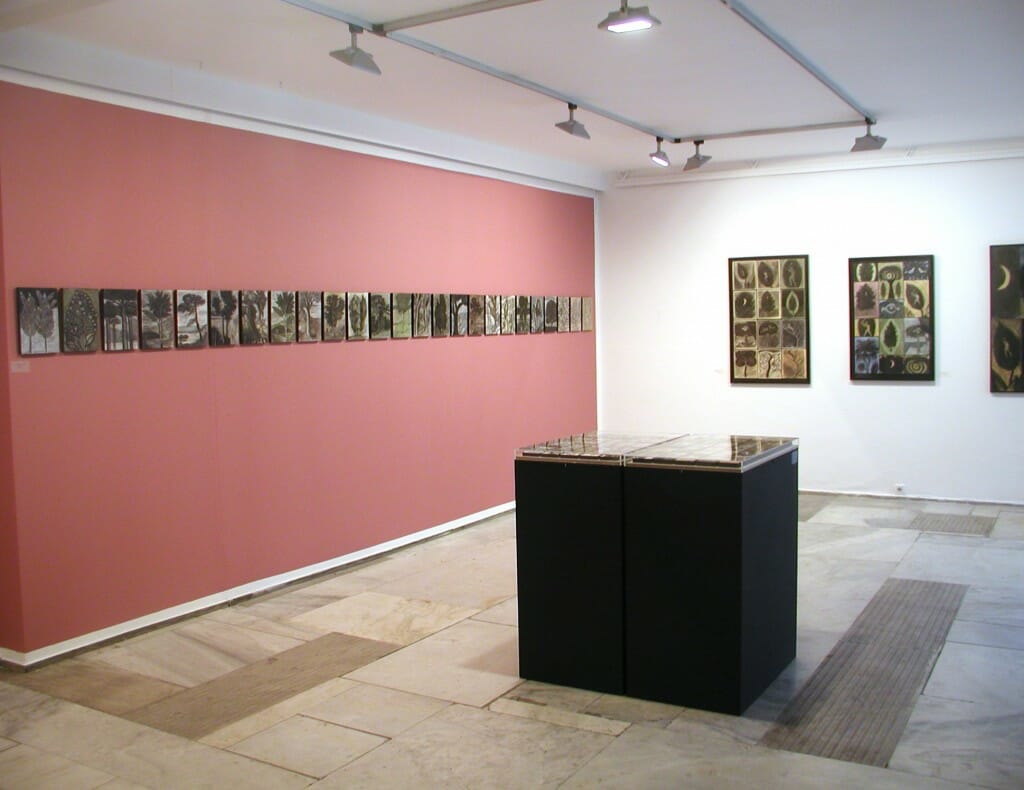 View of Exhibition "A Museum of Trees," at Athens Art Gallery, 2011.