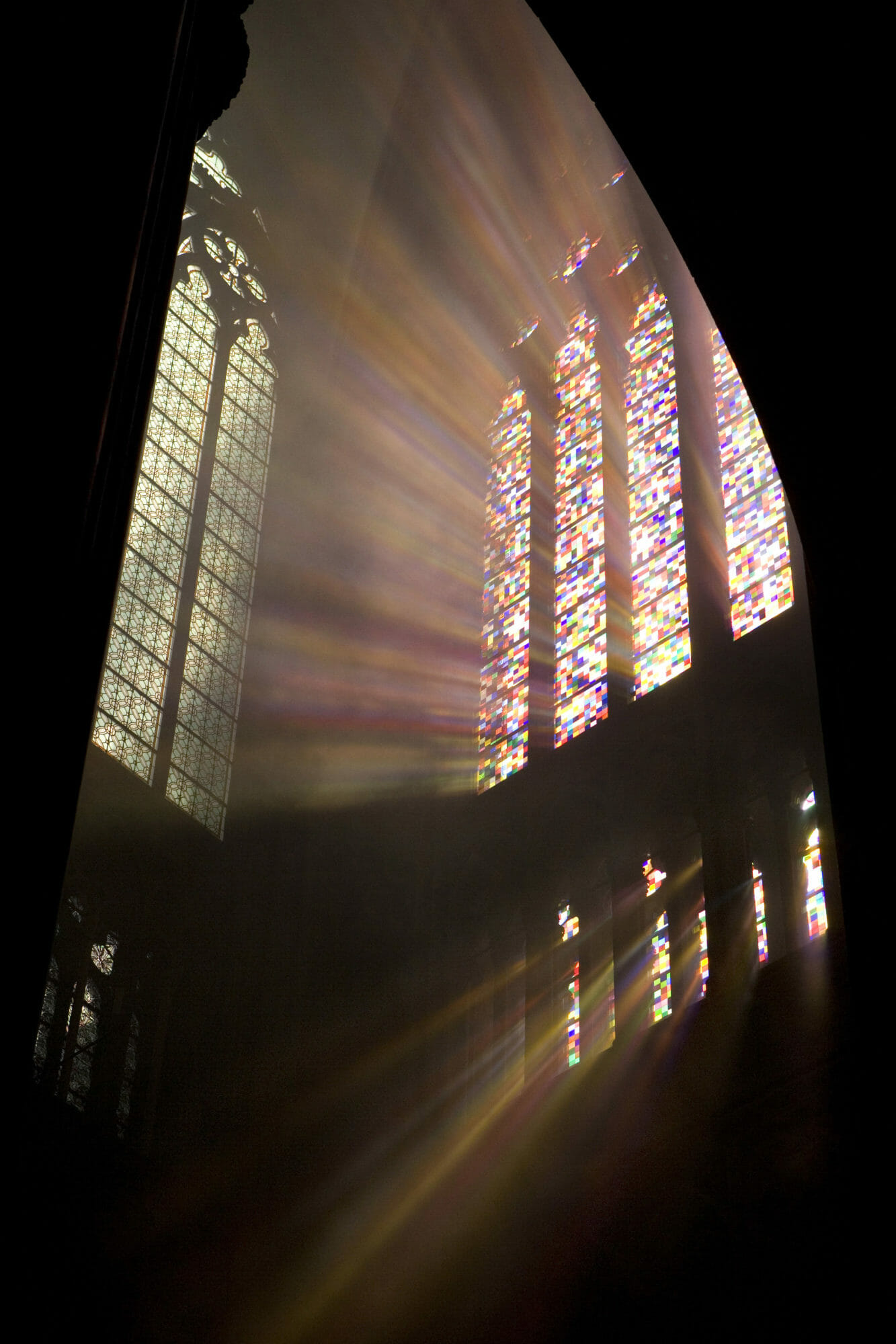 Gerhard Richter, South Transept Window of the Cologne Cathedral, 2007. Stained glass.