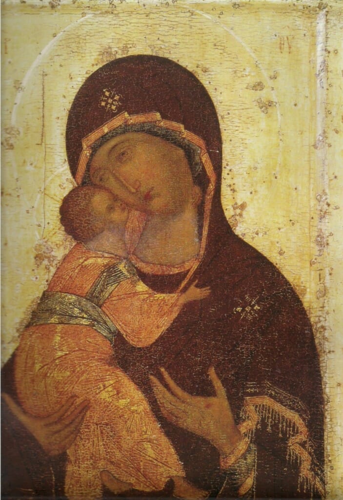 The Virgin of Tenderness, Vladimir, St. Andrei Rublev, around 1408.