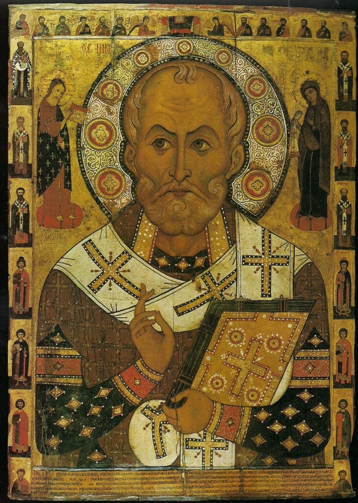 St. Nicholas by Alexis Petrov, Museum of History and Architecture, Novgorod, Russia, 1294.
