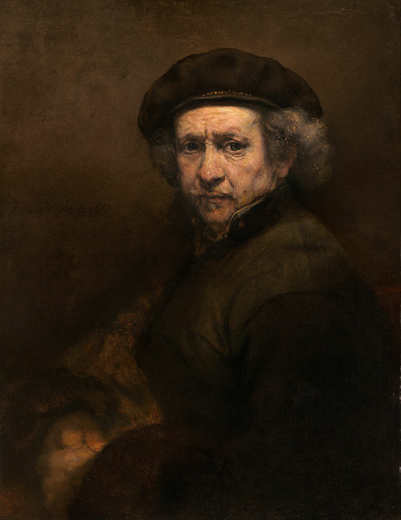 Self Portrait. Rembrandt van Rijn,1659.