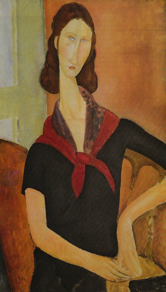 Portrait of Jeanne Hebuterne. By Modigliani, 1919.
