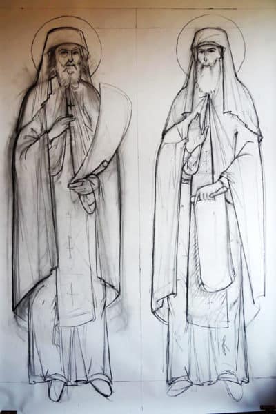 The Saints Siluan and Sophrony the Athonites
