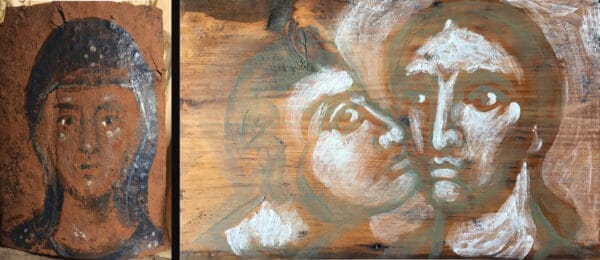 Trying to constrain myself applying as little and thoughtful brushstrokes as possible, only where it is really necessary.