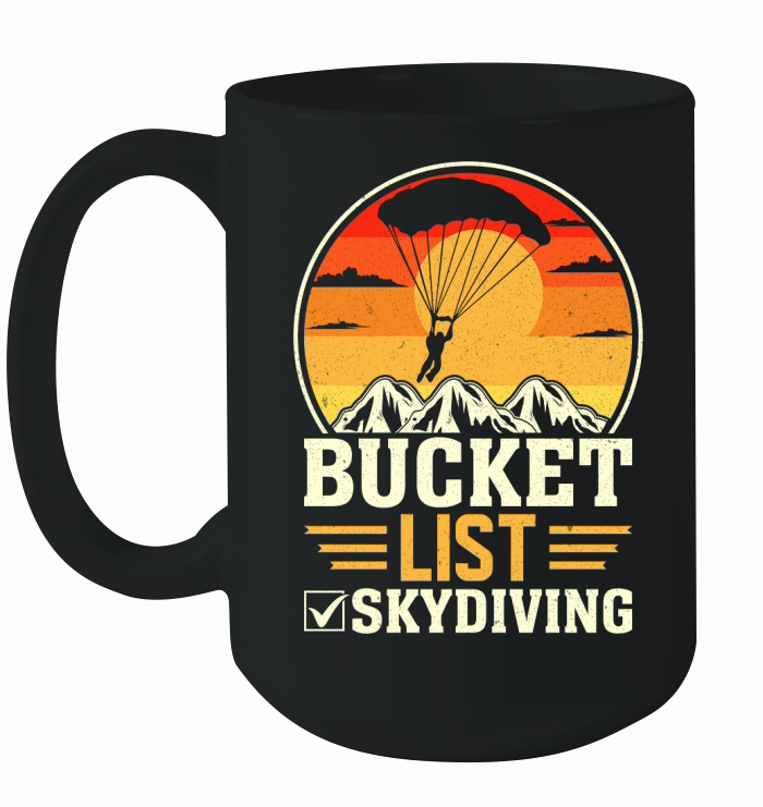 Bucket list skydiving 08 Ceramic Mug