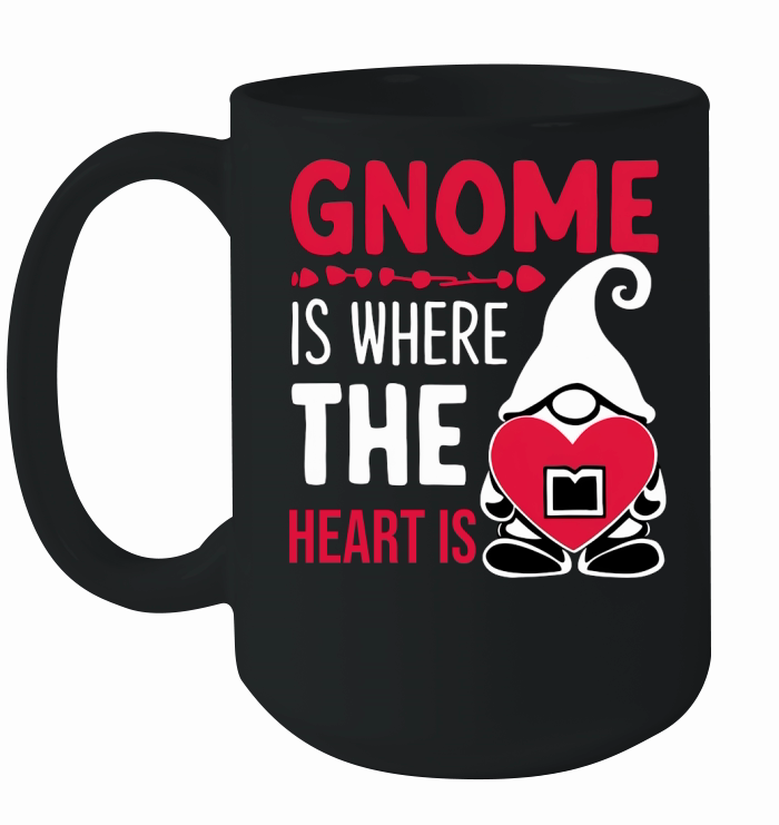 Gnome Alone Is Where The Heart Is Ceramic Mug