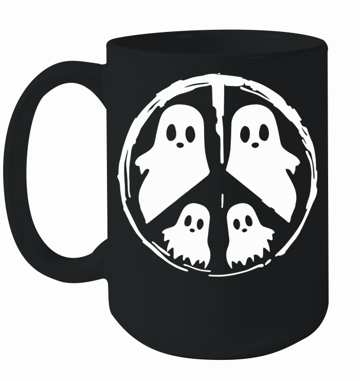 Halloween Peace Single Color Ceramic Mug