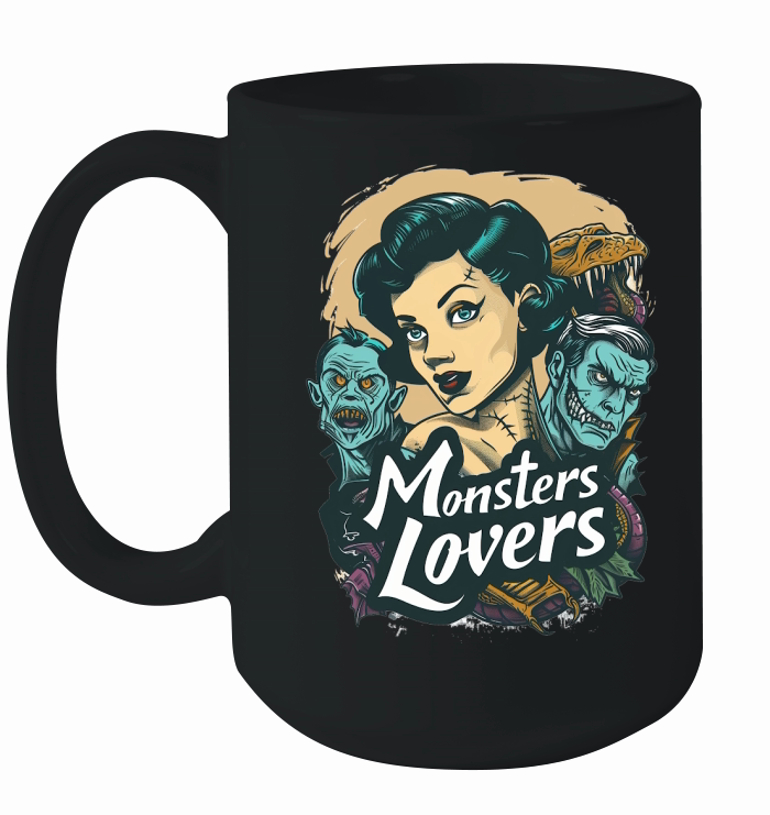 Monster Lover Vintage Halloween Ceramic Mug