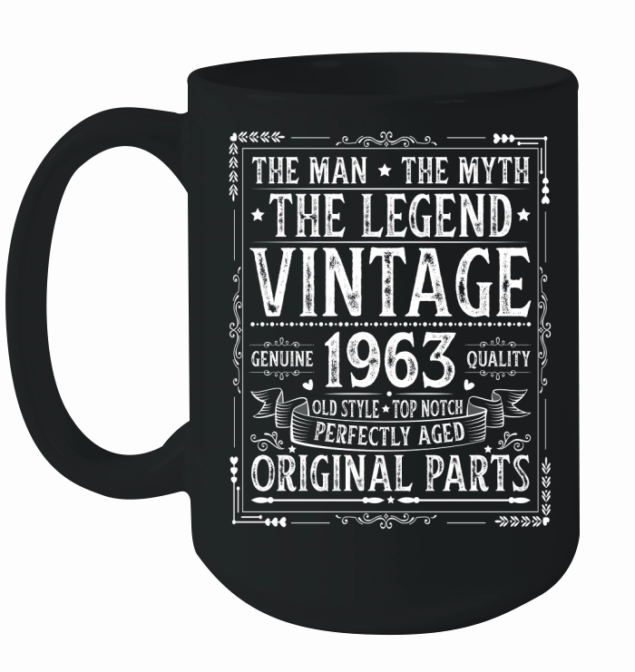 The Man The Myth The Legend Vintage 1963 Ceramic Mug