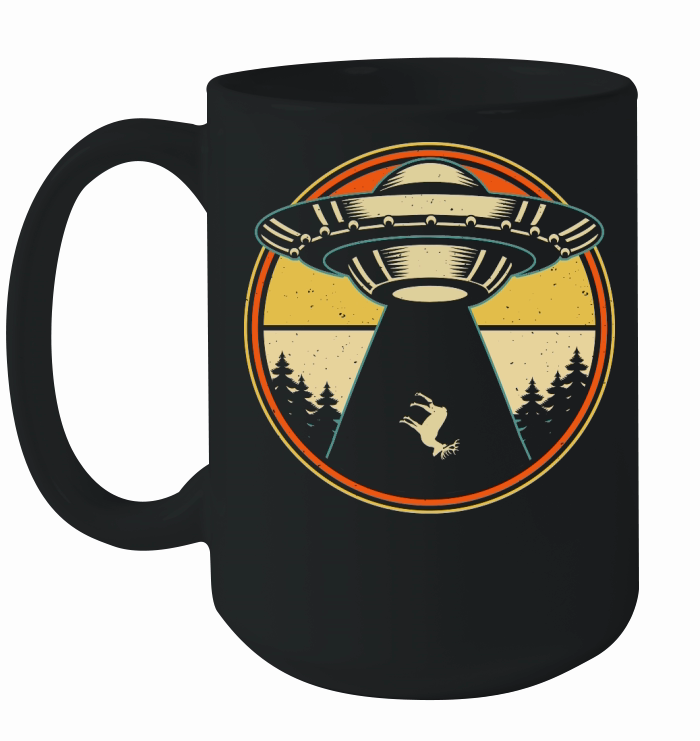 Vintage UFO Alien 19 Ceramic Mug