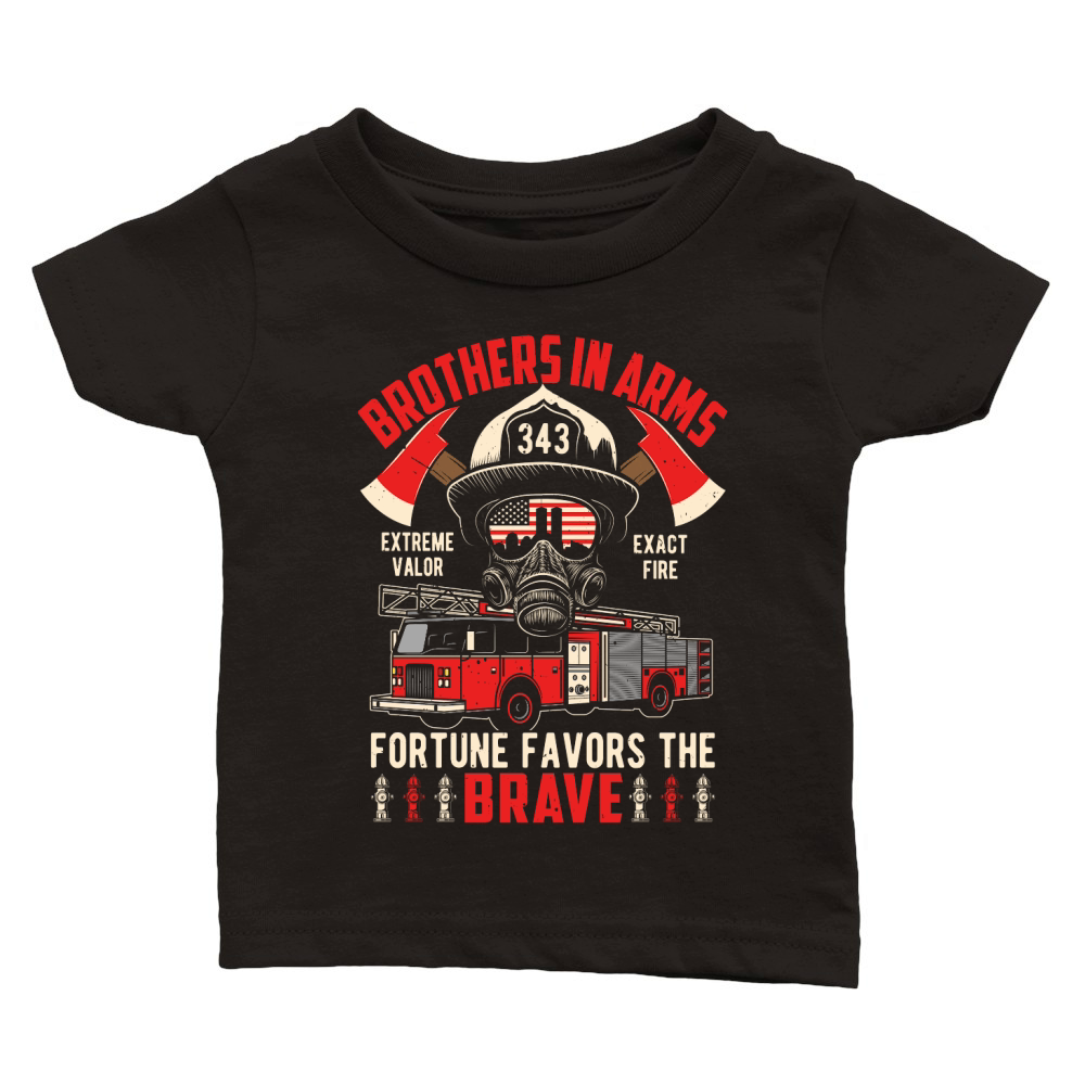 Brothers in arms extreme valor exact fire fortune favors the brave Classic Baby Crewneck T-shirt