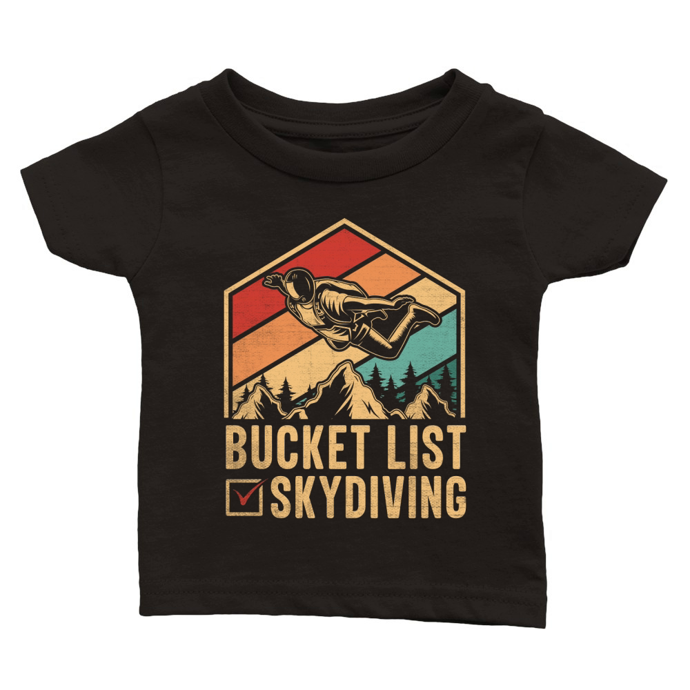 Bucket list skydiving 04 Classic Baby Crewneck T-shirt