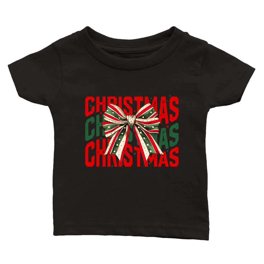 Christmas bow2 Classic Baby Crewneck T-shirt